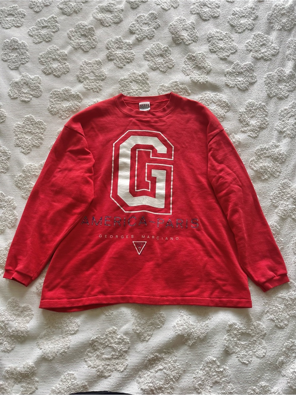 Vintage Guess by Georges Marciano Red Sweatshirt